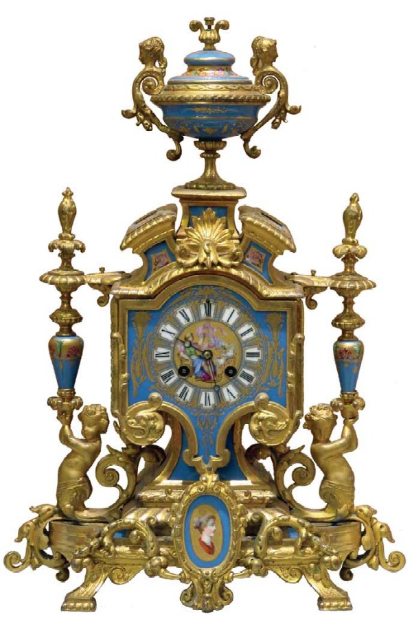 Mantel clock.