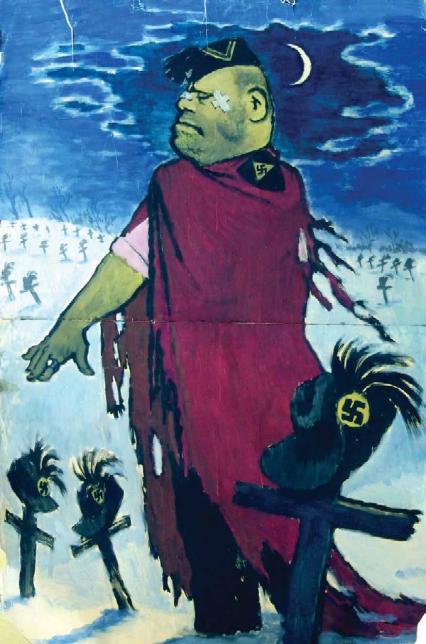 War poster "Mussolini".