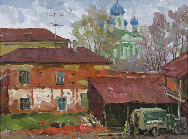 Старый двор у Вознесенского собора.