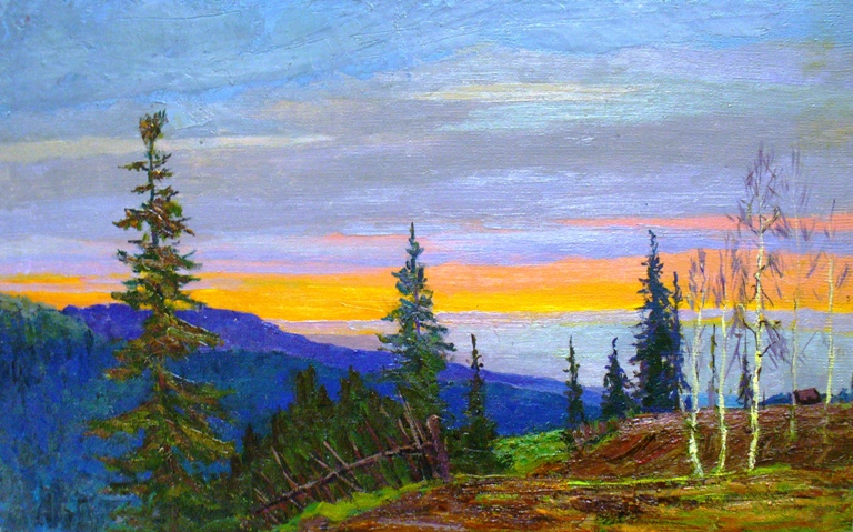 Sunset on Chusovaya.