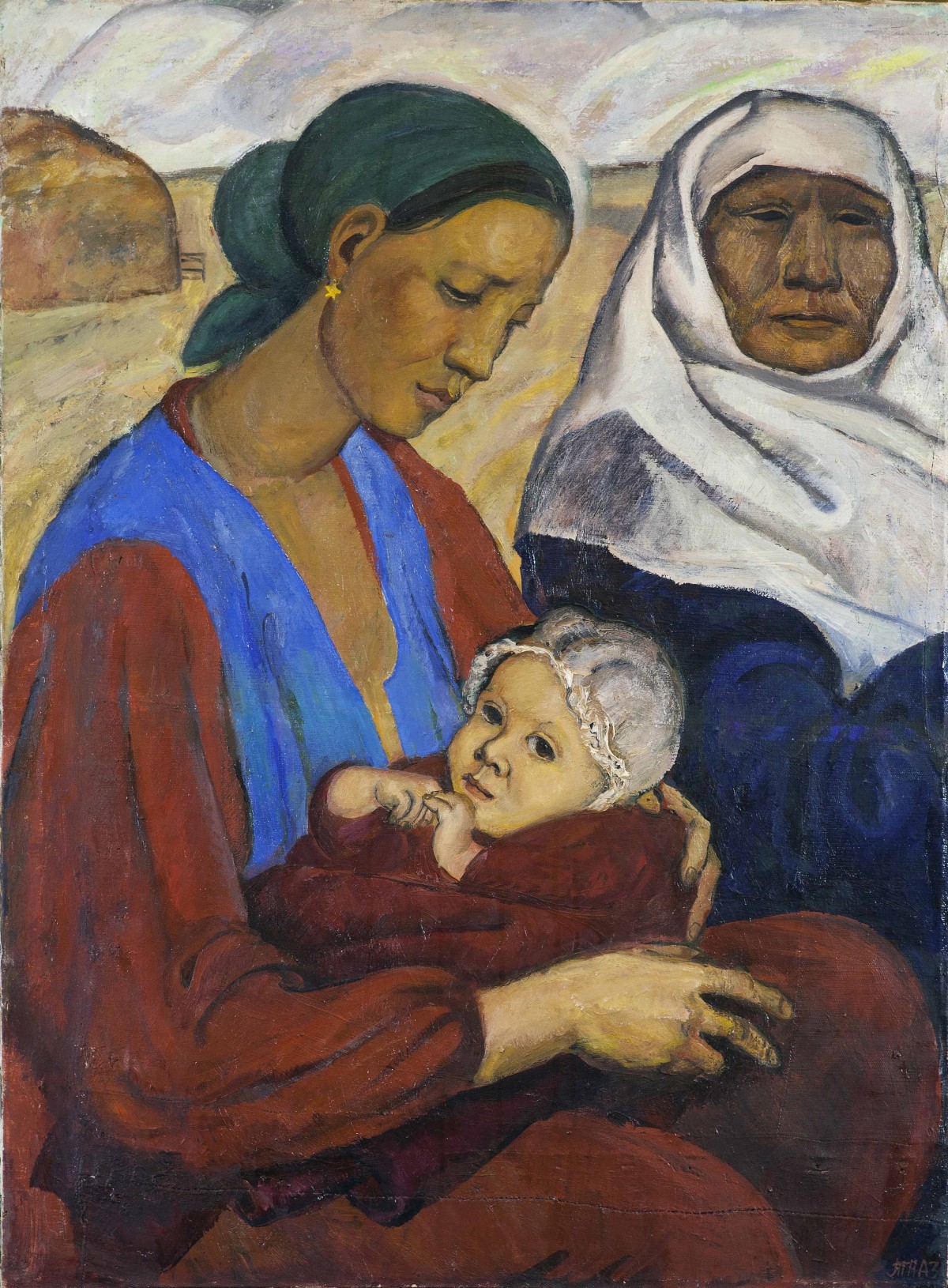 Mother with child.