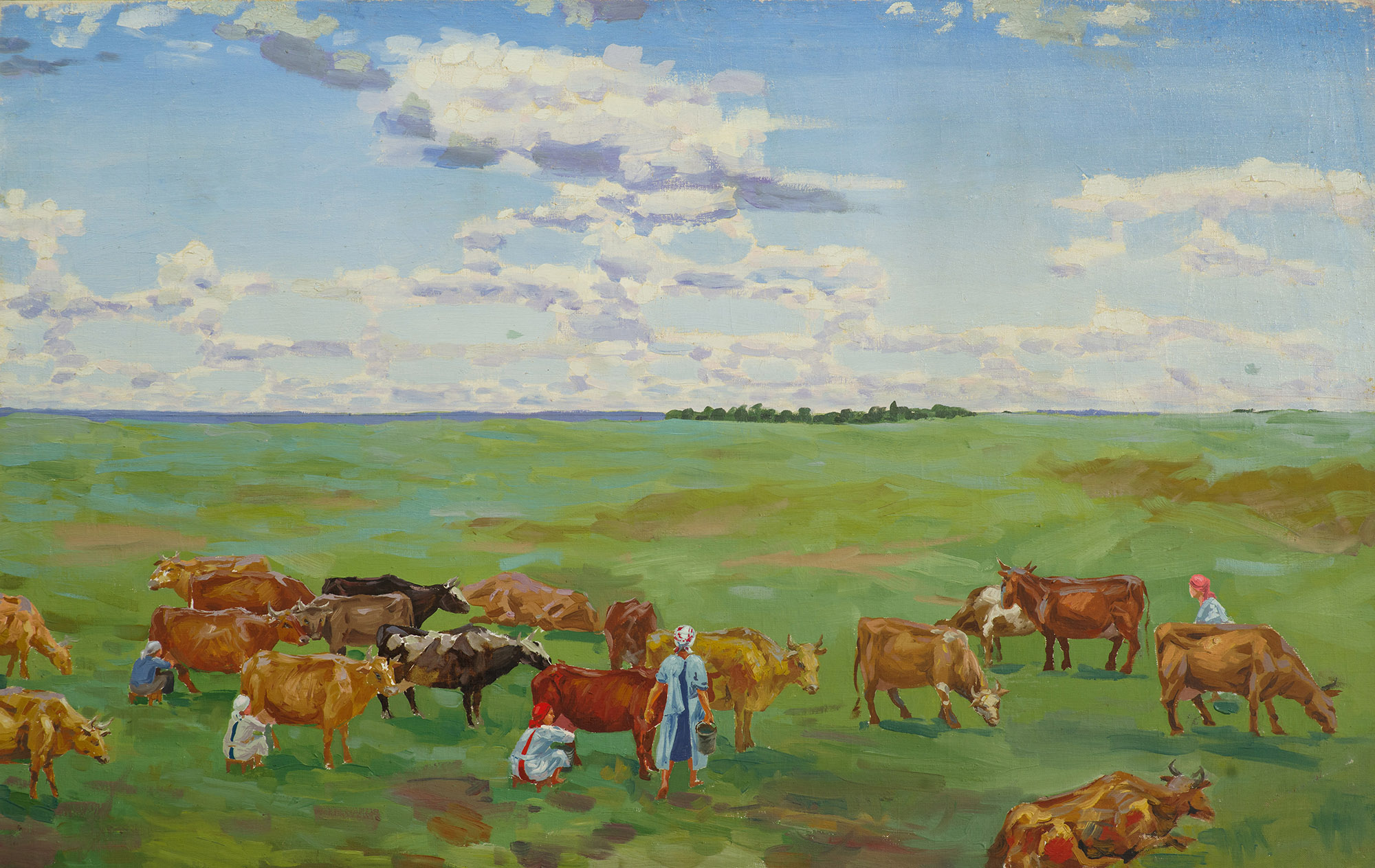 Картина Горелов Г.Н. Облака. Последняя четверть ХХ в. Холст, масло.