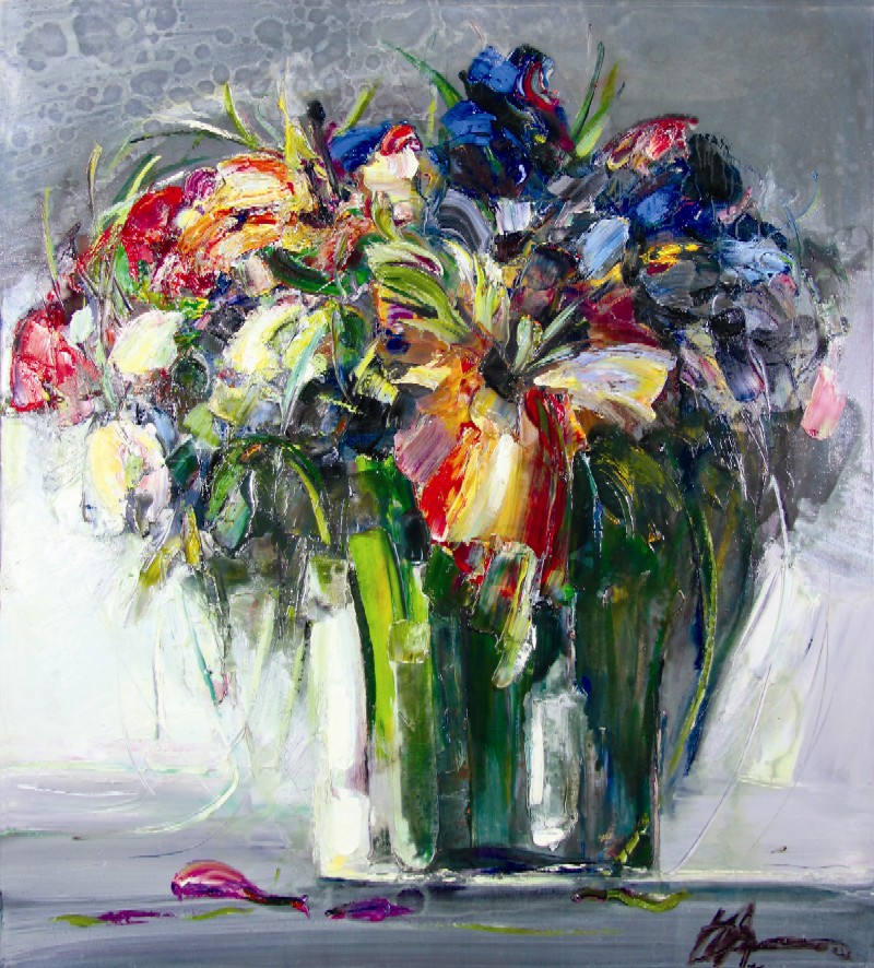 Картина Алексеев Д.Н. Серый букет. 2010 г. Холст, масло.