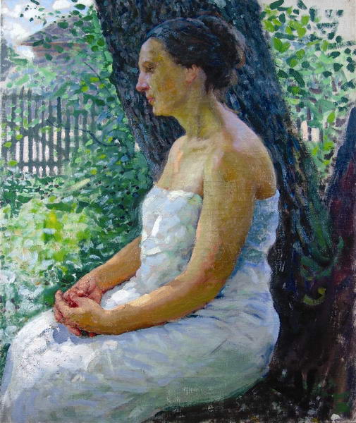 Картина Горелов Г.Н. Портрет жены в профиль 1945 Холст, масло