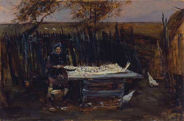 Картина Дроздов А.Ю. Наступают холода. 2000 г. Холст, масло.