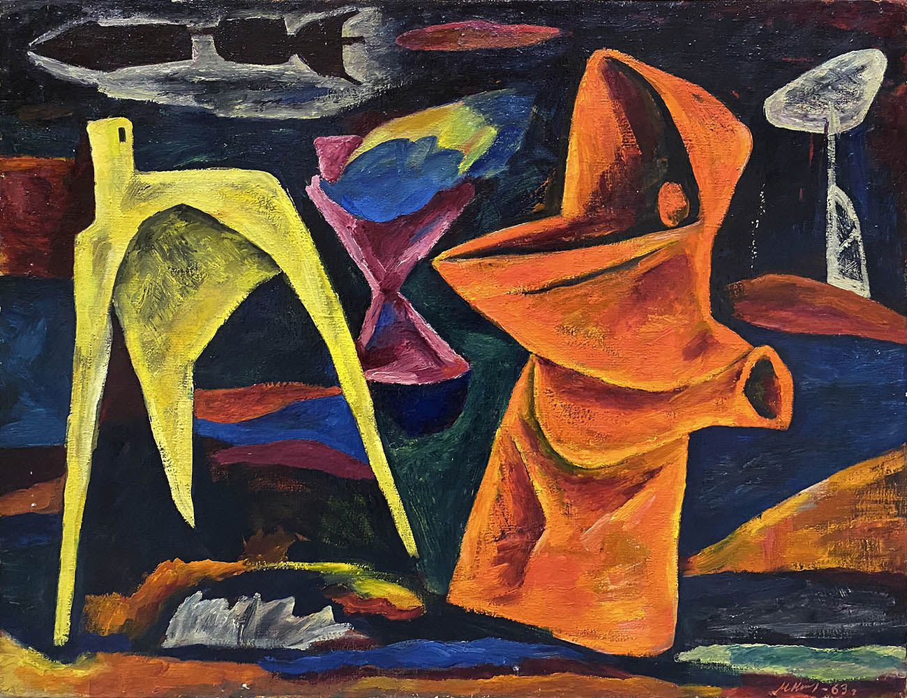 Картина Никонов М.Ф. Космогония. 1963 г. Холст, масло.