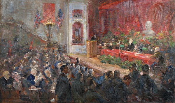 Картина Модоров Ф.А. Съезд Академии наук в Свердловске. 1930-40-е гг. Холст, масло.