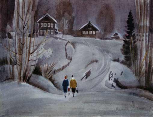 Winter lake.