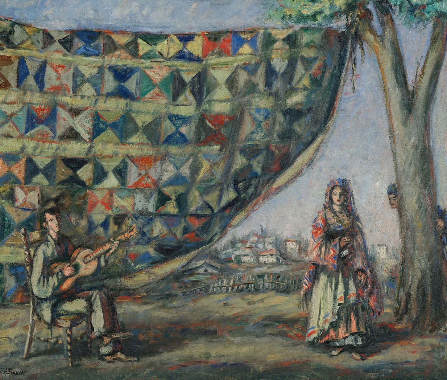 Картина Тышлер А.Г. Серенада. Конец 1940-х - 1950-е гг. Холст, масло.