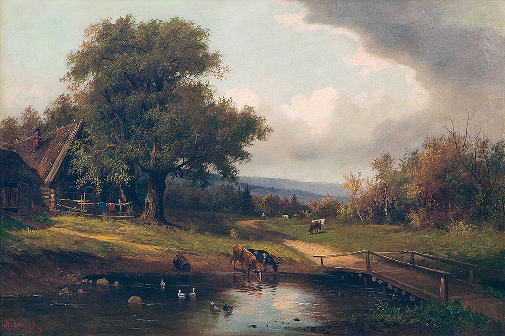 Village landscape.