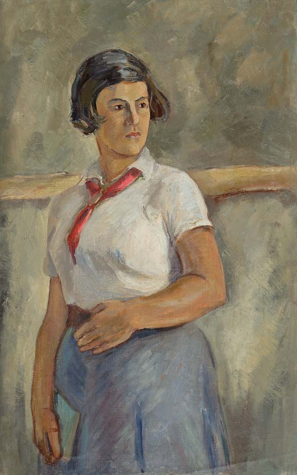 Картина Зозуля Г.С. Пионервожатая. 1930-е гг. Холст, масло.