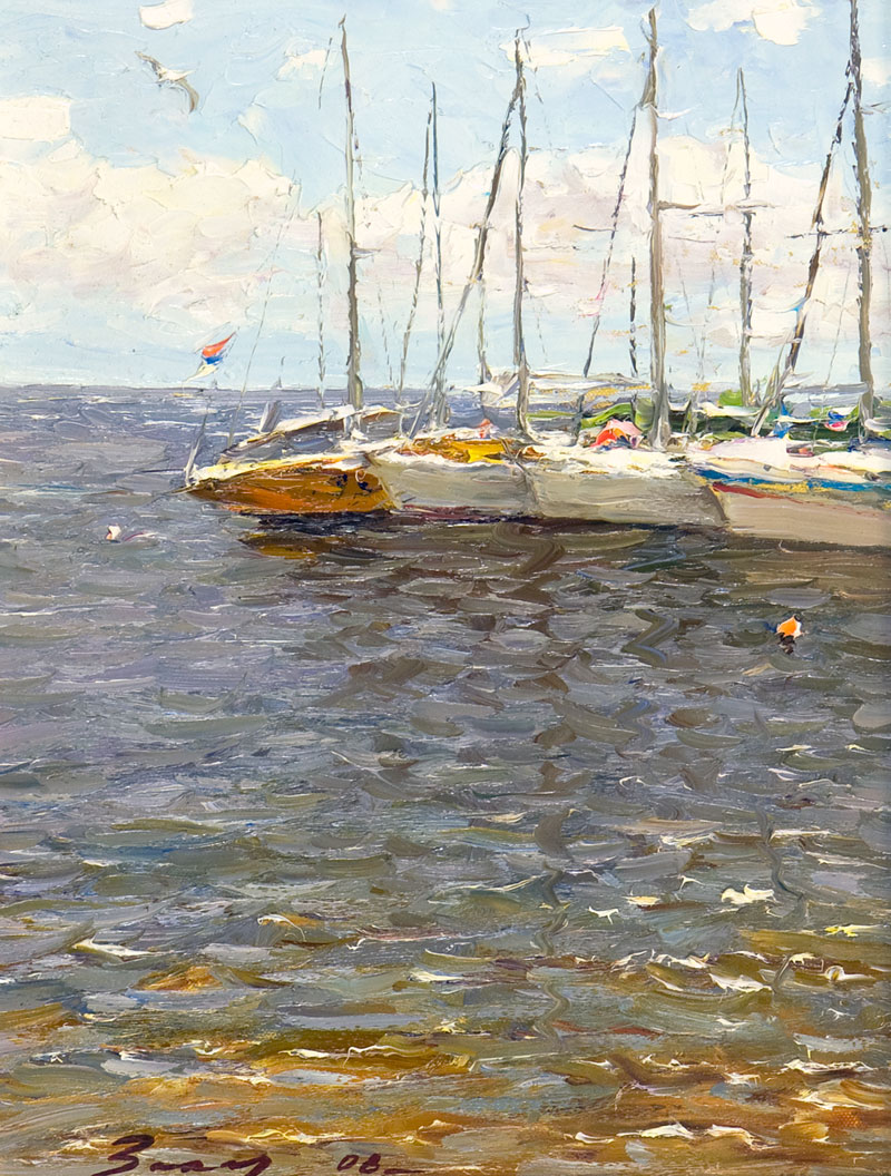 Noon. Yachts.